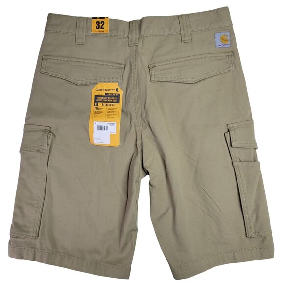 Carhartt BS3542-M Men's Rugged Flex Relaxed Fit Canvas Cargo Work Shorts 32 - Picture 2 of 4